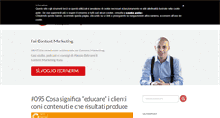 Desktop Screenshot of contentmarketingitalia.com